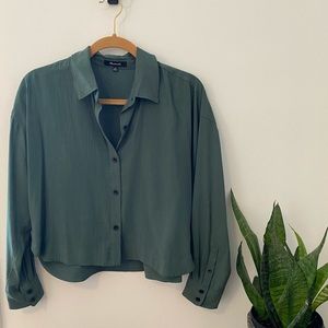 Madewell Lusterweave Hartfield Crop Shirt
